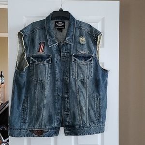 Harley Davidson demin vest